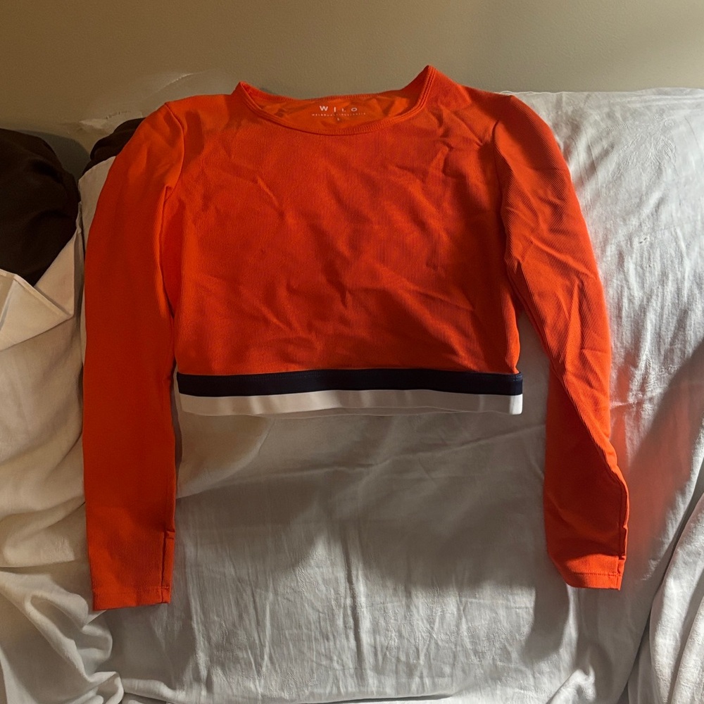 Orange Long Sleeve Women's Top
